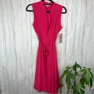 NWT NANETTE LEPORE  Waist Tie Sleeveless Dress in Monticello